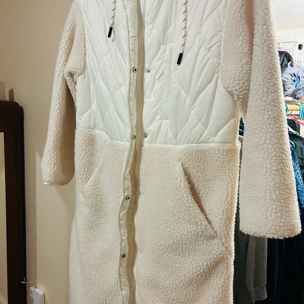Cozy Cream Sherpa Long Coat